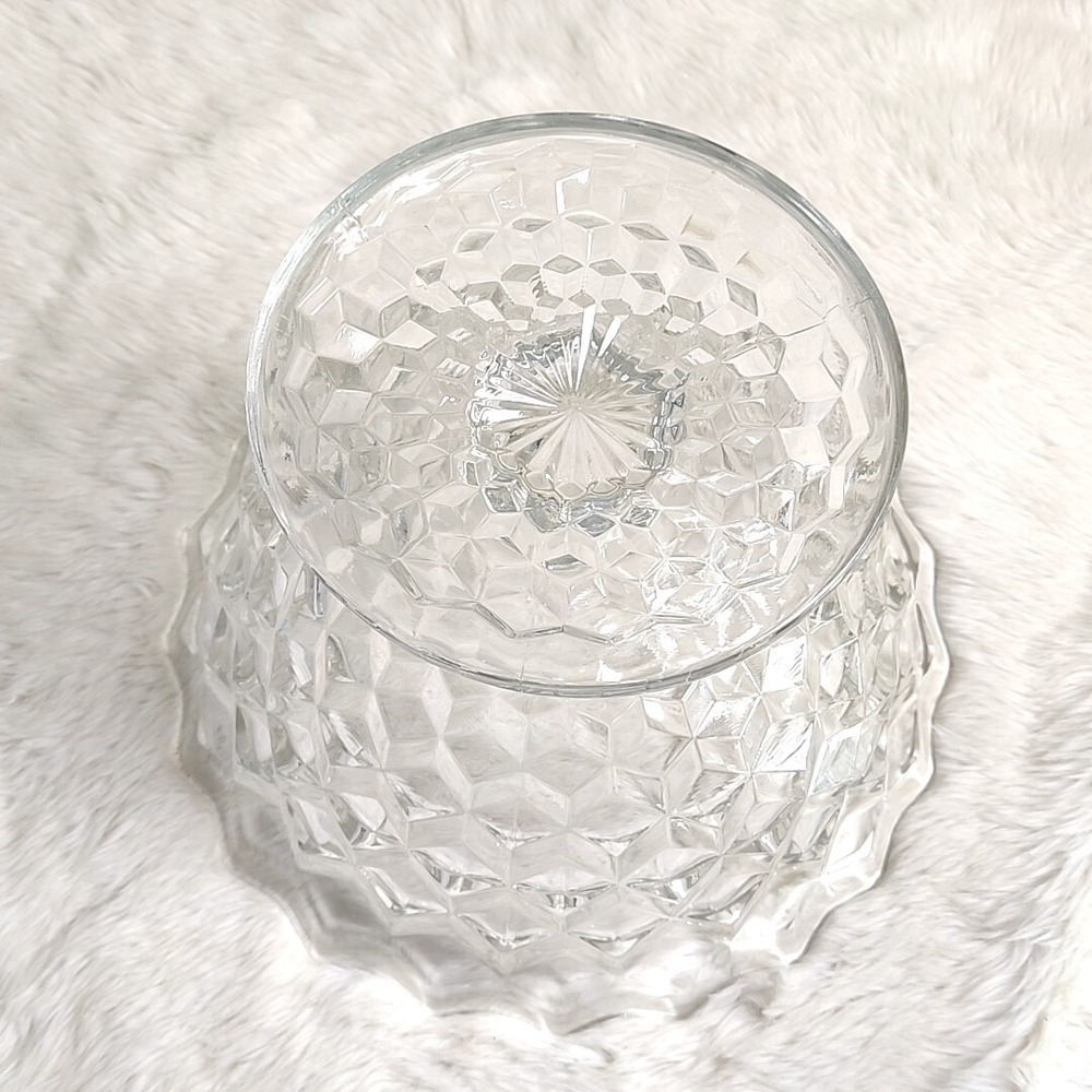 Fostoria Glass American Line 2056 12 1/2" Crystal Tom & Jerry Footed Punch Bowl - Picture 6 of 8